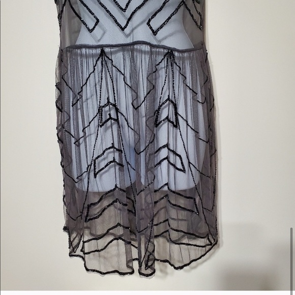 Free People Sheer Beaded Slip Dress S NWT - Picture 2 of 7